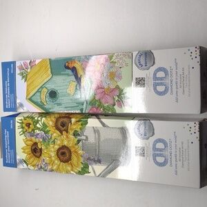 Diamond Dotz Sunflower & Birdhouse Diamond Facet Art Kit - Yellow, Green, Blue